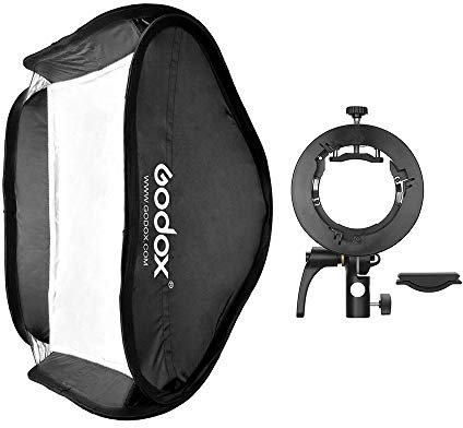 Godox Diffuseur de flash 60 x 60 cm avec support de type S2 Bowens - Sac de transport pour flash Speedlite compatible avec Godox AD200Pro/série V1/série TT350/série V860Ⅱ/AD400Pro.