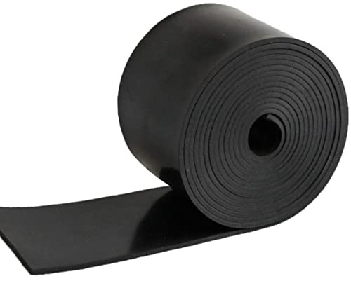 NABOWAN Solid Rubber Sheets,Strips,Rolls 1/8 (.125) Thick x 4 Wide x 120 Long, Thin Neoprene Rubber, Perfect for DIY Gasket Material, Sealing, Liner, Shield, Padding, Mat