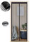 Magnetic Fly Screen Door, Hundreds of Sizes, 90 x 205cm, Anti Mosquito Mesh Curtain with Powerful Magnets, Insect Protection Door, Black Strips