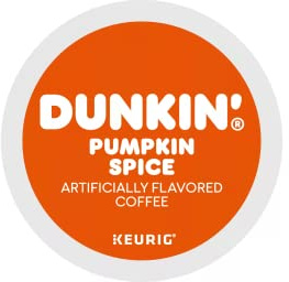 Dunkin Donuts Pumpkin Spice Coffee, 22 coffee pods, compatible with Keurig Coffee Makers