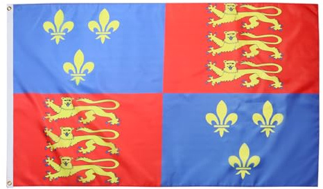 AZ FLAG Flagge Königin Elisabeth I. von England 90x60 cm 2 Ösen | Für innen und außen Englische dekorative Flagge doppelte Nähte und verstärkte Kanten mit Metallösen 100D Polyester