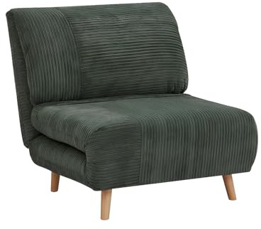Vente-unique Schlafsessel - Cord - Dunkelgrün - PALULA