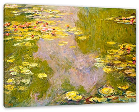 Generisch Claude Monet - Seerosen II als Leinwandbild/Größe: 80x60 cm/Wandbild/Kunstdruck/fertig bespannt