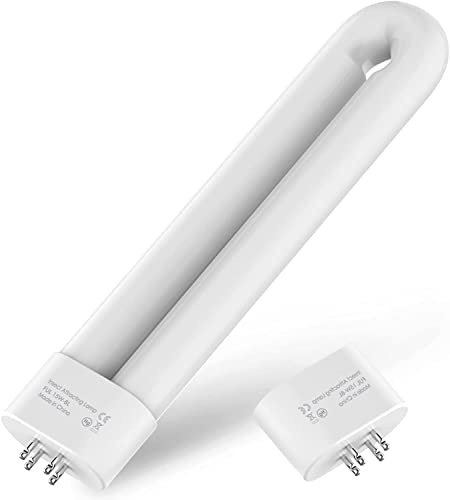 Ampoule de Rechange pour intérieur et extérieur, Ampoule Double Tube en Forme de U, 15 W, Ampoule de Rechange avec Base à 4 Broches, Lampe d'attraction d'insectes