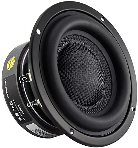 MMLFX 1PC Haut-Parleur 50W 4OHM 8OHM Subwoofer Subwoofer 4 Pouces Haut-Parleur dans la Voiture Bass Haut-Parleur Long Haut-Parleur Haut-Parleur arrière-Plan de la boîte au Son Automobile