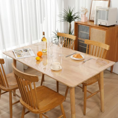 Tovaglia trasparente pellicola da tavolo trasparente pellicola per esterni protezione tavolo impermeabile all'olio e all'acqua lavabile pellicola PVC antigrasso pellicola protettiva per tavolo