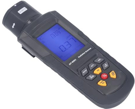 Geigerzähler-Strahlungsdetektor, Nuklearer Strahlungsdetektor mit LCD-Display, Impulszählung, Datenspeicherung mit 4, Strahlenschutzzubehör