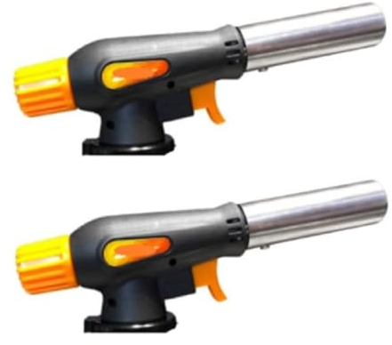 SMH LINE® 2x Brenneraufsatz Butangaskartusche Brenner Bunsenbrenner Gas Lötbrenner Gasbrenner Flambiergerät Lötlampe Gasbrenner