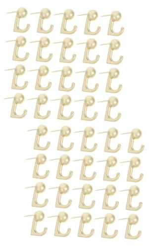 Gadpiparty 40stücke Push Pin Haken Metallische Daumenstecker Für Dekorative Wandbilder Praktische Aufhänger Für Zuhause Büro Und Schule Stabil Und Leicht Zu Handhaben
