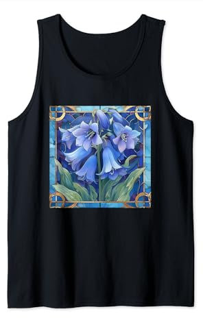 Glockenblumen mit Vintage-Blumengrafik Tank Top