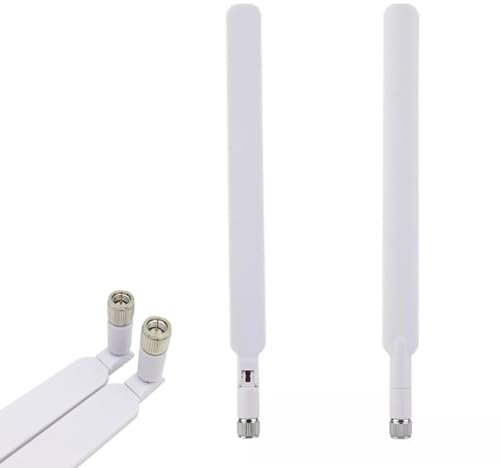 Cerioll Antenna 4G LTE, 5dBi, antenna WLAN, 2 PC, antenna di rete omnidirezionale, connettore SMA, per router CPE, hotspot mobile, extender, Cellular Trail Cameras