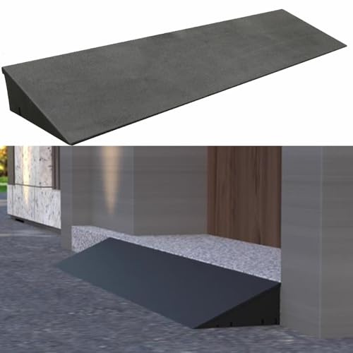 ZYXQQJ Türschwellenrampe Gummi-rollstuhlrampe rutschfeste Stufenauflage 1-6 cm Hoch Überfahrrampe Leichte Bordsteinkanten Rampe(50 * 16 * 6cm)