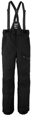 killtec Garçon Pantalon de Ski avec Braguette Amovible et Protection des Bords Boys Skihose 242, Schwarz, 152, 43401-000