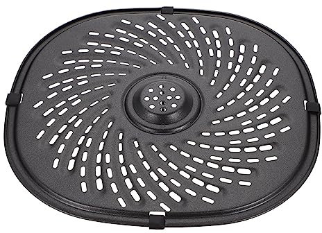 ROMISBABA Antihaftbeschichtete Airfryer Grillpfanne Mit Silikonrand Ersatz-backblech Hitzebeständig Kompatibel Für Heißluftfritteusen Einfache Reinigung Und Gleichmäßige Hitzeverteilung