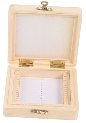 CIYODO Mikroskop Objektträger Aufbewahrungsbox Für Biologische Präparate Stabiler Gleitbox Für Labor Effiziente Organisation Und Gläser