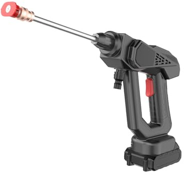 Idropulitrice a Batteria, Idropulitrice Portatile, Tubo Da 5M, Serbatoio in Schiuma, Lavatrice Senza Fili Per Auto, Giardino, Terrazza, Prato E Irrigazione (24HV)