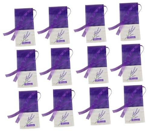Hemobllo 24Pezzi Sacchetti Vuoti Lavanda Eleganti Bustine Floreali per Armadio e Casa per Deodorare e Conservare Erbe Aromatiche Design Leggero e Portatile