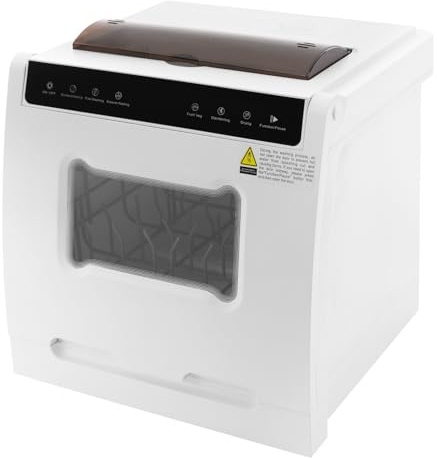 ABS&PP 3.5-5l Wasserverbrauch Tischplatten-Geschirrspüler 1100w Fullwatt Mini Geschirrspüler 46 * 41 * 46cm Spülmaschine Weiß Tischgeschirrspüler Für Wohnungen, Camping, Wohnmobile Und Schlafsäle ﻿