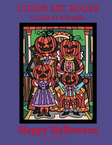 Happy Halloween - Color by Number Book : Standard paper edition