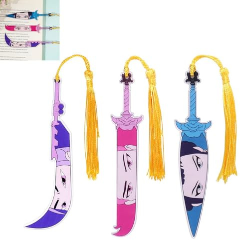 Cartoon-Anime-Lesezeichen, hunters Bookmarks,süßes Dämon Lesezeichen, perfekt für Buchliebhaber, Studenten, Manga-Fans, Weihnachtsgeschenk