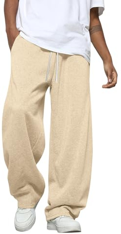 Men's Athletic Sweatpants Active Workout Jogger Pants for Men with Pockets Tapered Drawstring Gym Running Track Pants Tracksuit Lounge Bottoms Joggers Casual Bottoms