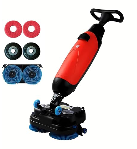 Elektrischer Bodenreiniger und Power Scrubber mit Dual Bürstenköpfen, 360 Grad drehbare Bürste, kabelloses Design für Tiefenreinigung in großen Räumen