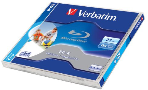 Verbatim 43712 BD-R 6 x 25 GB BLU-Ray imprimible Jewel Case