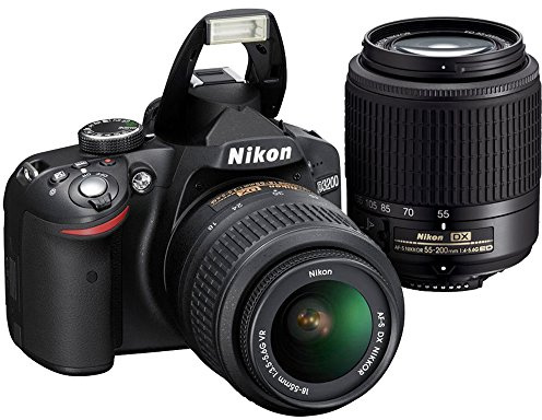 Nikon D3200 + 18-55mm VR + 55-200mm DX Zoom - Cámara digital