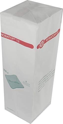 Nobatop Vliesstoffkompressen Kompressen (Größe: 10 x 10 cm,Menge: 2000 Stück,Nobatop 12 (6-fach))