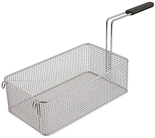 Elframo Panier de friteuse pour friteuse GWT20, GWDT20, GST20, ESD20, ES20, GW20 B1 215 mm H1 120 mm L1 375 mm Acier chromé