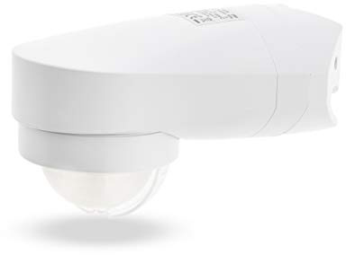 HUBER MOTION 4, rilevatore di movimento a 360 °, bianco, altamente sensibile grazie a 3 sensori e lenti a matrice, limitazione dell'area, montaggio a parete e ad angolo, classe di protezione IP54