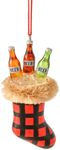 Ganz Weihnachtsstrumpf, gefüllt mit Bier