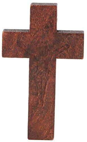 Pssopp Holz Kreuz Anhänger 20 Stück Anhänger Kreuz Holz Charm Holzkreuz Anhänger Armband Halskette Schmuck Anhänger für Halskette Schmuck Zubehör(Kaffee)