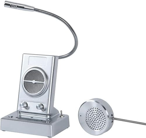 COYEUX Fensterlautsprechersystem, Intercom-Mikrofon und Lautsprecher, Zwei-Wege-Theken-Intercom-System, geeignet für Store Office Hospital Bank