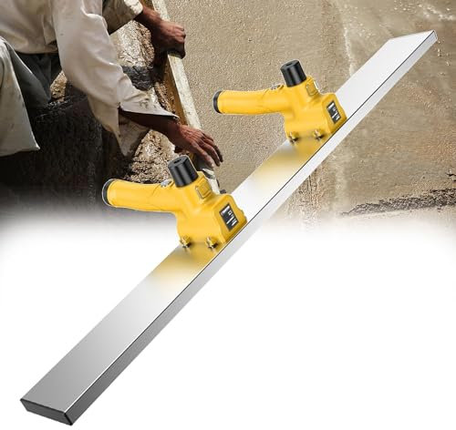 HLGKBY Moteur Vibrant de Finition de Ciment de Chape électrique sans Fil, Outil de Finition de béton de Chape électrique avec Lame de 12 000 TR/Min 400MA 100 cm, Outil de Chape de Surface en béton