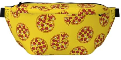 Grand sac banane pour homme et femme – Joli sac à bandoulière pour pizza, saucisse, tomate, sac de voyage tendance pour femme, sac banane pour femme avec sangle réglable