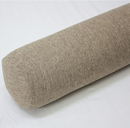 Langes Nackenrolle für Schlafsofa, Nackenrolle, bequemes Nackenstützkissen, zylindrisches Kissen zur Linderung von Rücken-, Nacken-, Knie- und Taillenschmerzen, abnehmbar (Größe: 20 x 120 cm, Farbe:
