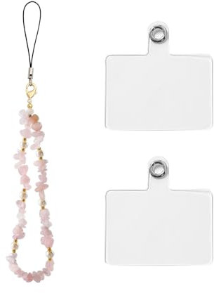 CHROMACRAFT 1 Cadena para Teléfono Móvil Y 2 Clips para Teléfono Móvil, Cadena para Teléfono Móvil De Moda, Cadena De Perlas para Teléfono Móvil, Pulsera Antipérdida para Teléfono Móvil