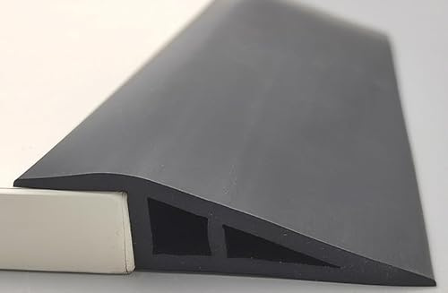 PVC Türschwellen Leiste, Abschlussleiste Boden,70mm (W) Übergangsprofil Selbstklebend,Leiste Boden Höhenausgleich Abdeckleiste Für Laminate Schwellen,Geeignet Für Übergänge Unter 15 mm B,1M