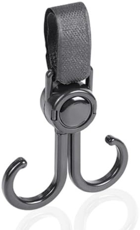 PARENCE.- Doppelhaken für Kinderwagen - Universeller Taschenhalter mit Velcro-Haken - Praktisches Zubehör für Kinderwagen, Trolley und mehr