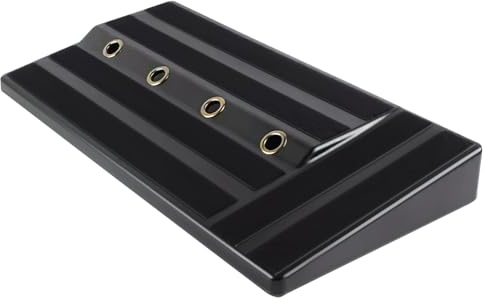 Supvox Gitarreneffekt Pedal Board aus Pe Leicht und Sicher für Musiker für Transport und Live Auftritte mit Stabiler Pedalhalterung in Schwarz