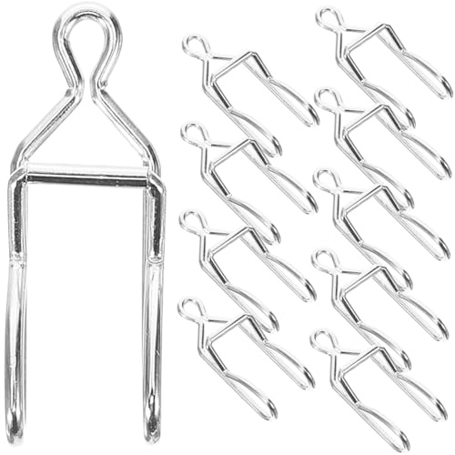 Taschenuhrkettenclips aus Eisen, Selbstgemacht, 50 Stück, Silber für Ketten | Einfach zu Montieren und Entfernen, Rostbeständig, Vielseitig Nutzbar, Passend für Cowboy Kette und Hosenkette