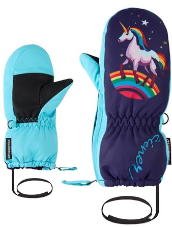 Ziener Kleinkind LEPRINT-Z Ski-Fäustling/Wintersport | wasserdicht, lustiges Motiv, Dark Purple, 2