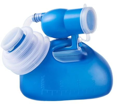 Orinatoio portatile da uomo, 2 l, anti-fassa, contenitore da viaggio, raccolta urinaria, notte, campeggio, viaggio, uso domestico, roulotte, ospedali, notevole facilità d'uso