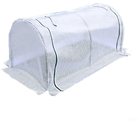 Zilimontt Copertura per serra a tunnel per piante grasse e fiori, protezione dal caldo e dal freddo, 120 x 60 x 50 cm, in PVC, per interni ed esterni, senza staffa (120 x 60 x 50 cm, bianco)