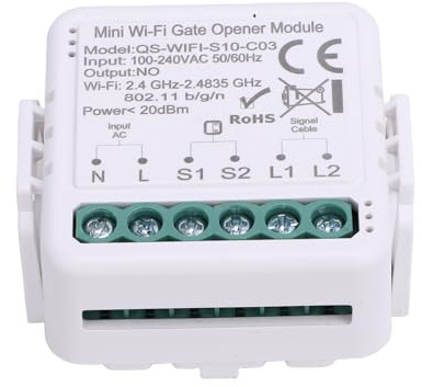 Garosa Ouvre-porte de Garage WiFi Intelligent, Compatible , Commande Vocale, Fonction de Planification, Pratique pour les Propriétaires (QS-WIFI-S10-C03)