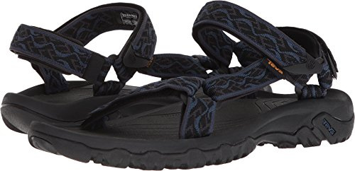 Teva Herren Hurricane 4 Sandale, Wavy Trail Navy, 43 EU