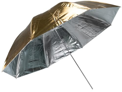 BRESSER SM-21 Reflexschirm Silber/Gold 110cm wechselbar