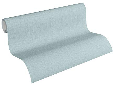 A.S. Création Vliestapete Exotic Life Tapete Uni 10,05 m x 0,53 m blau Made in Germany 360936 36093-6