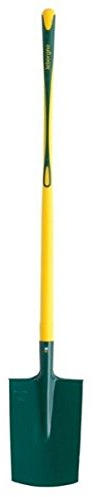 LEBORGNE - Bêche à Rebord Duopro Manche Pomme Novagrip - Lame Nervurée - Fibres de Verre Haute Résistance - Ergonomie Optimisée - H 28 cm x Lg1 17 cm x Lg2 20 cm - Poids 1 kg